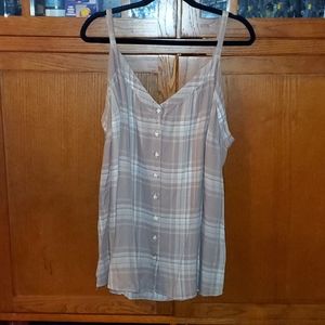 Torrid plaid womens tank top